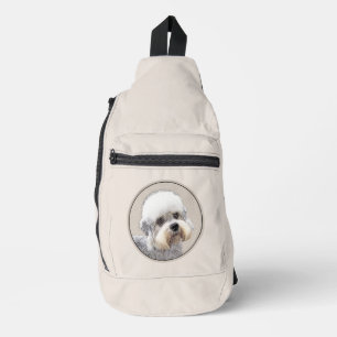 Dandie Dinmont Terrier Schilderij Originele Honden Sling Bag