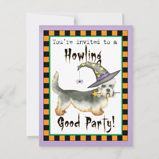 Dandie Witch Uitnodiging (Voorkant)