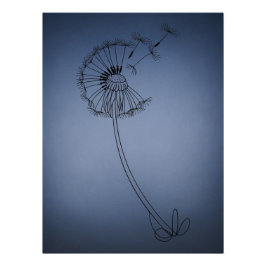 dandilion flower  perfect poster