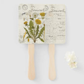 Dandilion Trouwfan Handwaaier (Voorkant en achterkant)