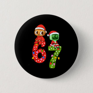 Dandy Bruh 67 Days Meme Humor 6 7 Shelly World Six Ronde Button 5,7 Cm