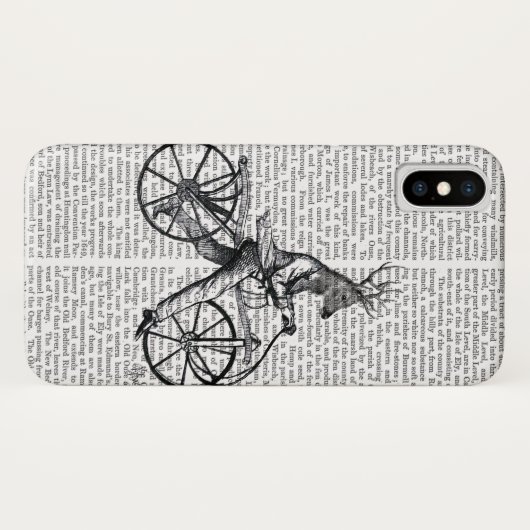 Dandy Deer op de  fiets Case-Mate iPhone Case (Achterkant (horizontaal))