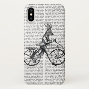 Dandy Deer op de  fiets iPhone X Hoesje