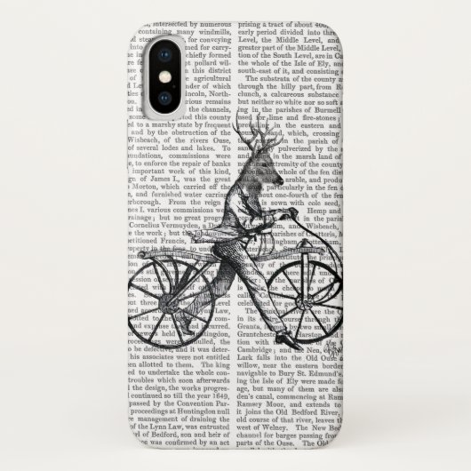 Dandy Deer op de  fiets Case-Mate iPhone Case (Achterkant)