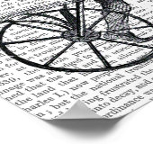 Dandy Deer op de fiets Poster (Hoek)