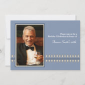 Dandy Diamonds - Foto Birthday Party Invitation Kaart (Voorkant)