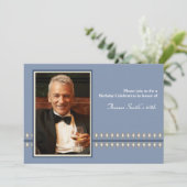 Dandy Diamonds - Foto Birthday Party Invitation Kaart (Staand voorkant)