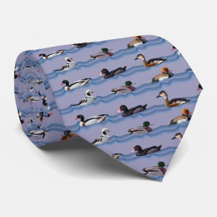 Dandy Ducks Tie Dubbelzijdig Design (Lila) Stropdas