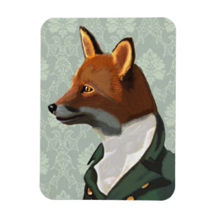Dandy Fox Portrait 2 Magneet