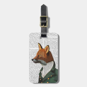 Dandy Fox Portrait Bagagelabel