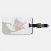 Dandy Fox Portrait Bagagelabel (Achterkant horizontaal)