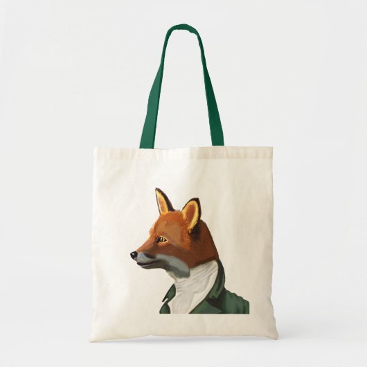Dandy Fox Portrait Tote Bag (Voorkant)