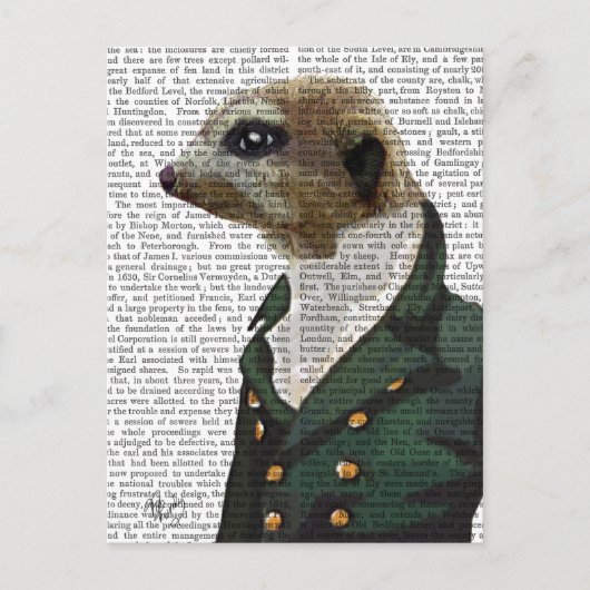 Dandy Meerkat Portrait Briefkaart (Voorkant)