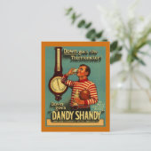 DANDY SHANDY Beverage Ad Adverteren Re~PC Briefkaart (Staand voorkant)