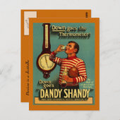 DANDY SHANDY Beverage Ad Adverteren Re~PC Briefkaart (Voorkant / Achterkant)