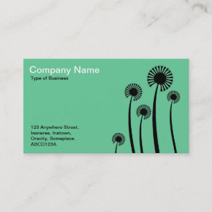 DandyLion klokken - Zwart op Groen Visitekaartje