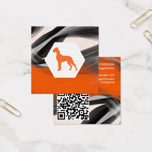 Dane moderne abstrait Orange (Bureau)