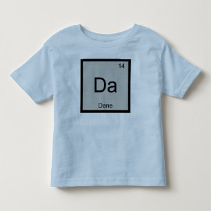 Dane Naam Chemie Element Periodiek Systeem Kinder Shirts