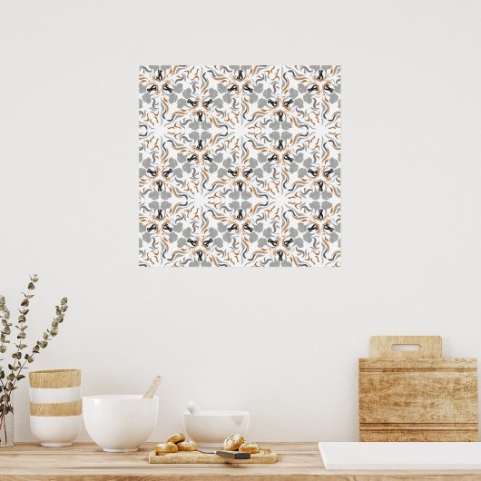 Dane Pattern Poster (Keuken)