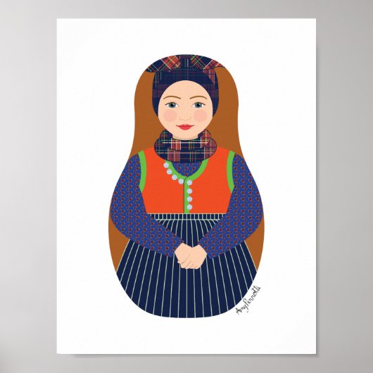 Dane, Rømø Matroesjka Poster (Voorkant)