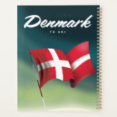 Danemark affiche de voyage "Pour skier" (Dos)