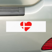 Dänemark Bumpersticker (Op auto)