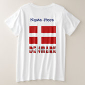 Danemark et Drapeau Danois Personnalisés (Design dos)