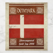 Danemark Étiquette du vin (Étiquettes simples)