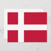 Dänemark Flagge Briefkaart (Voorkant / Achterkant)