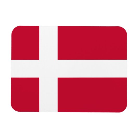 Dänemark Flagge Magneet (Horizontaal)