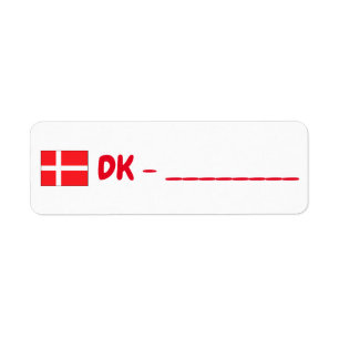 Danemark id postkruising etiket