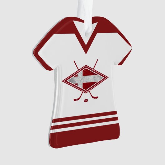 Danemark Nom et numéro Jersey Logo (devant)