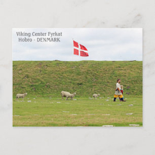Danemark, Viking Land Carte Postale Fyrkat !