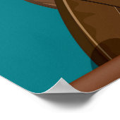 Danemark Vikings humoristique affiche de voyage (Coin)