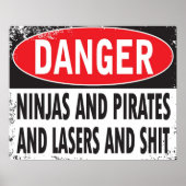 DANGER ! Affiche (Devant)