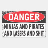 DANGER ! Autocollants (Devant)