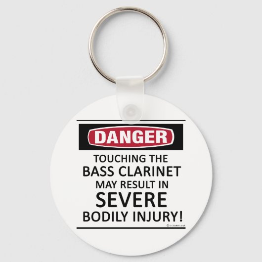 Danger Bass Clarinet Sleutelhanger (Voorkant)