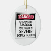 Danger Bassoon Keramisch Ornament (Rechts)