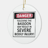 Danger Bassoon Keramisch Ornament (Links)