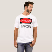 Danger - Capricorne T-Shirt Drôle D'Astrologie Cha (Devant entier)
