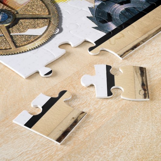 Danger - Collage numérique Art - Puzzle (Côté)