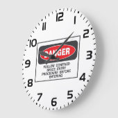 Danger Confined Space Entry Safety Warning Grote Klok (Hoek)