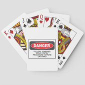 Danger Confined Space Entry Safety Warning Pokerkaarten (Achterkant)