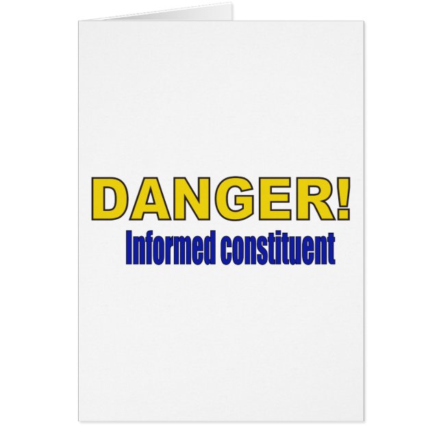 DANGER ! Constituant informé (Devant)