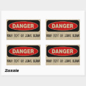Danger Custom Stickers (Vel)
