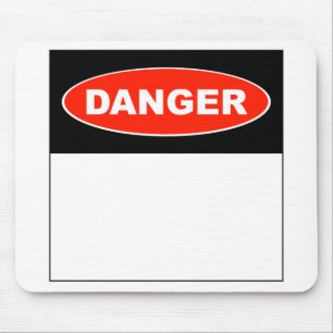 Danger de do-it-yourself - tapis de souris