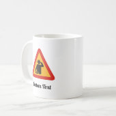 Danger DJ's at Work Coffee Mug (Devant gauche)