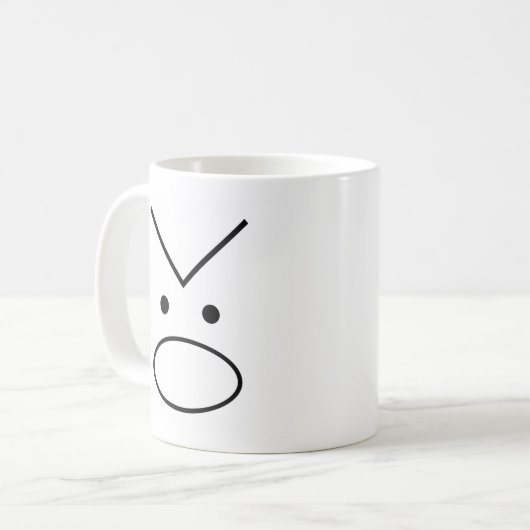 Danger Doberman Coffee Mok (met naam) (Voorkant links)