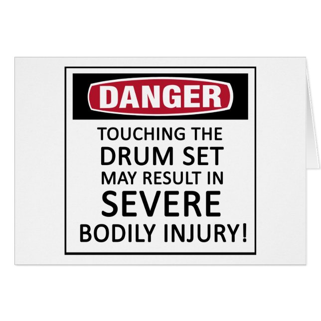 Danger Drum set (Voorkant Horizontaal)