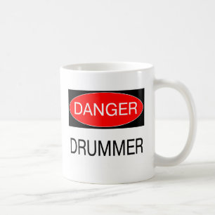 Danger - Drummer Funny Musicien T-Shirt Mug Apron
